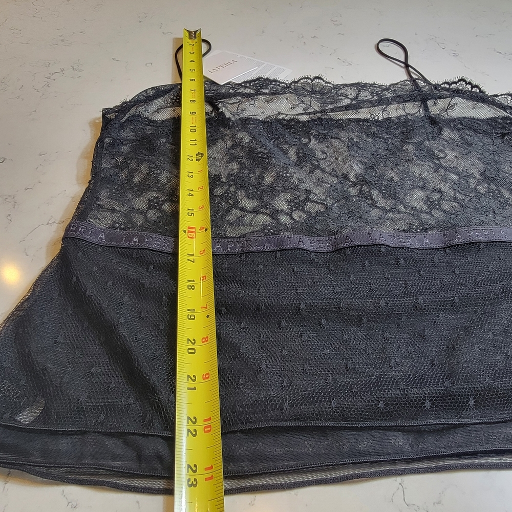 NWT La Perla Black Lace Square Neck Camisole – Size 4 (Large) luxury whimsigoth - Picture 15 of 16